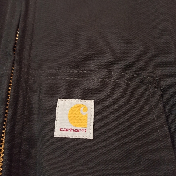 Carhartt Men's Loose Fit Firm Duck Insulated l-Lined Active Jack. Sz large - Picture 4 of 14